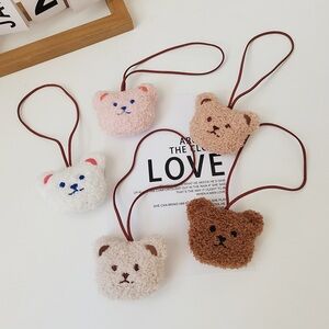 Cute Bear Name Pendant Plush Decoration Kindergarten Name Tag Hanging Decoration